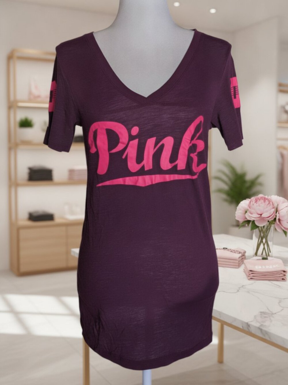 Tumblr Era Vicrotria's Secret Pink Shirt Size Medium